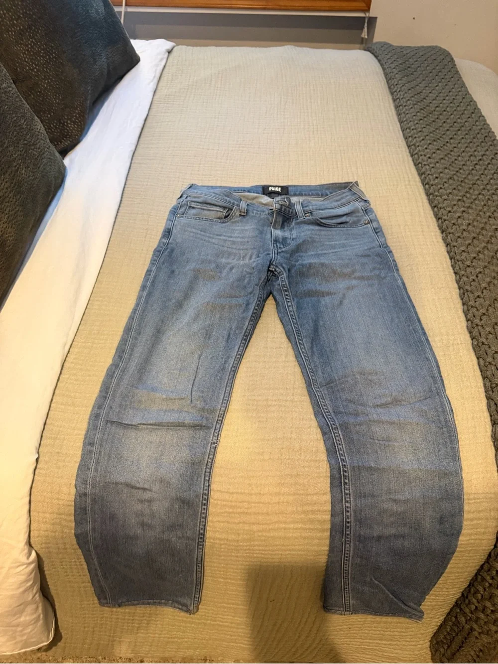PAIGE Men’s Light Wash Skinny Jeans